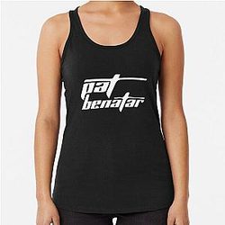 Pat Benatar White Racerback Tank Top