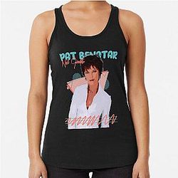 Retro Pat Benatar fan art design racerback tank top