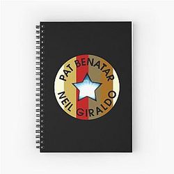 The Pat Benatar logo spiral notebook