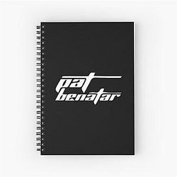 Pat Benatar White Spiral Notebook