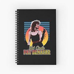 Retro Flyer Style Pat Benatar Fan Art Spiral Notebook