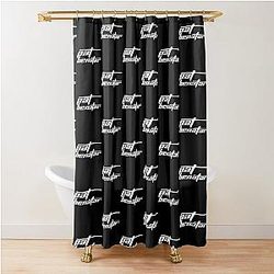 Pat Benatar White Logo Shower Curtain