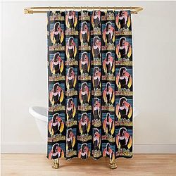 Retro Flyer Style Pat Benatar Design Shower Curtain