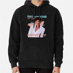 Retro 80s Pat Benatar Fan Art Design Pullover Hoodie