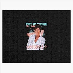 Retro Pat Benatar 80s Fan Art Design Jigsaw Puzzle