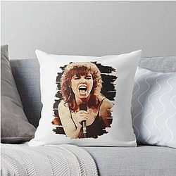 Pat Benatar Brush Throw Pillow