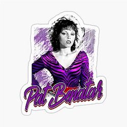 Retro style Pat Benatar sticker