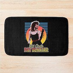 Retro Flyer Style Pat Benatar Fan Art Design Bathroom Mat
