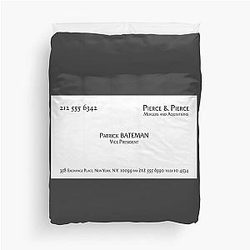 Patrick Bateman Duvet Cover
