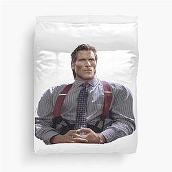 Patrick Bateman Gigachad Meme Duvet Cover
