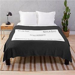 Patrick Bateman Business Card Throw Blanket