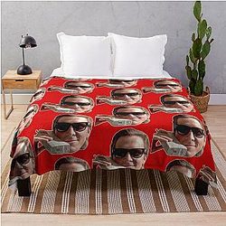 Patrick Bateman American Psycho Throw Blanket