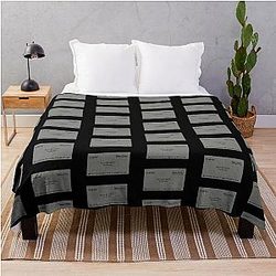 Patrick Bateman business card version Throw Blanket