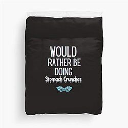 Would Rather Be Doing Stomach Patrick Bateman Duvet Cover