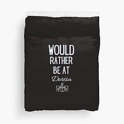 Would Rather Be at Dorsia Patrick Bateman Duvet Cover