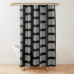 Patrick Bateman business card shower curtain