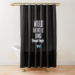 Would Rather Do Stomach Crunches Patrick Bateman Shower Curtain