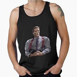 Patrick Bateman Gigachad Meme Tank Top