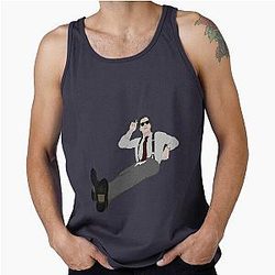 Patrick Bateman - Music and Tank Top