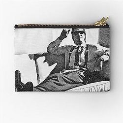 Patrick Bateman American Psycho Art Crosshatch Zipper Pouch