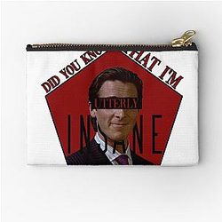 American Psycho Patrick Bateman Zipper Pouch