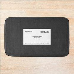 Patrick Bateman Business Card Bath Mat