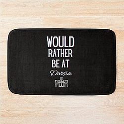 Would Rather Be at Dorsia Patrick Bateman Bath Mat