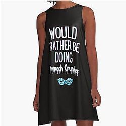 Would Rather Be Doing Stomach Crunches A-Line Dress