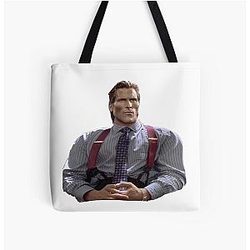 Patrick Bateman Gigachad Meme Tote Bag