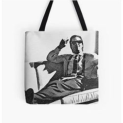 Patrick Bateman American Psycho Art Crosshatch Tote Bag