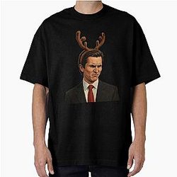 Patrick Bateman Christmas Oversized T-Shirt