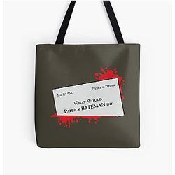 What Would Patrick Bateman Do All Over Print Tote Bag