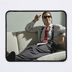 American Psycho: Patrick Bateman Laying on a Couch with Style Mouse Pad
