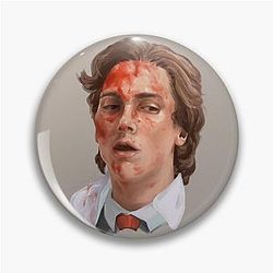 Bloody Patrick Bateman Print Pin