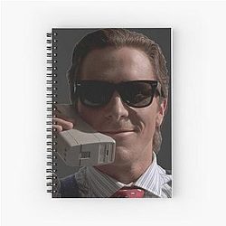 Patrick Bateman spiral notebook American Psycho