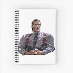 Patrick Bateman Gigachad Spiral Notebook