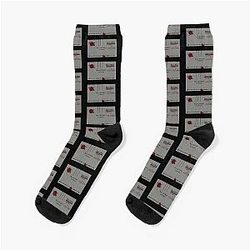 Patrick Bateman business card version 2 Socks