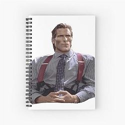 Patrick Bateman Gigachad Spiral Notebook