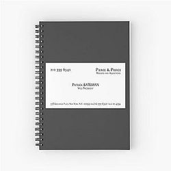 Patrick Bateman Business Card Notebook
