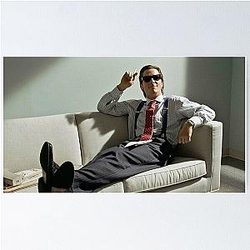 American Psycho: Patrick Bateman Laying on a Couch with Style Poster