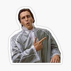American Psycho Sticker