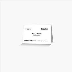American Psycho Patrick Bateman Business Card Greeting Card