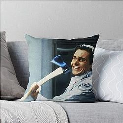 Patrick American Psycho Throw Pillow
