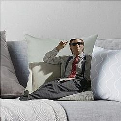 American Psycho: Patrick Bateman Laying on a Couch With Style Throw Pillow
