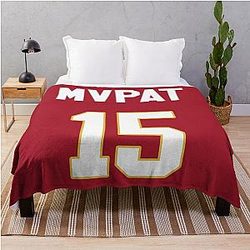 Limited Edition Patrick Mahomes Jersey Style Shirt, MVP, Kansas City Chiefs Shirt, Mug, Hoodie & Wall Tapestry Throw Blanket