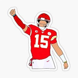 Inspired Patrick Mahomes Sticker