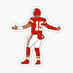 Kansas City Chiefs Patrick Mahomes Sticker