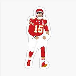Patrick Mahomes Football Sticker