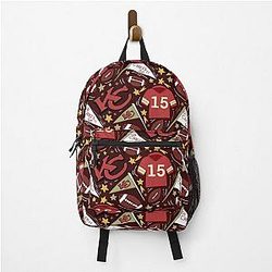 Patrick Mahomes Chiefs Backpack in Dark Red