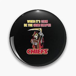 When it's grim be Grim Reaper Patrick Mahomes KC Chiefs Pin